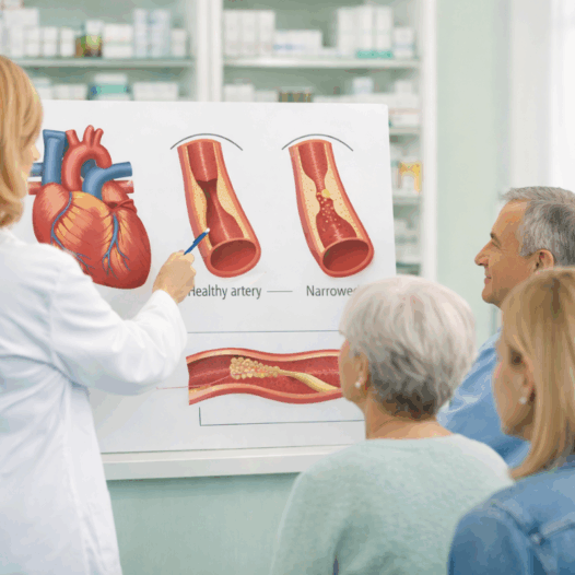 Charla sobre colesterol en la Farmacia PortSaplaya (Valencia)